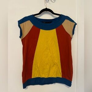 Marc Jacobs multicolor ‘circus tent’ cotton blouse- size S